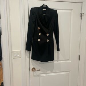 Ramy Brook Black Double-Breasted Blazer